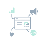 Integration sketch: Site ↔ Analytics ↔ Ad Platforms ↔ CRM